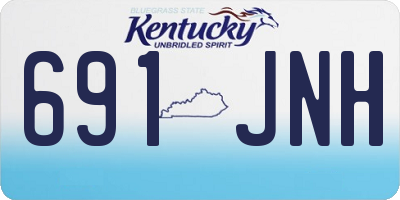 KY license plate 691JNH