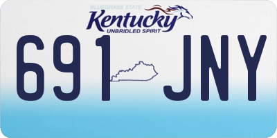 KY license plate 691JNY