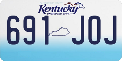 KY license plate 691JOJ