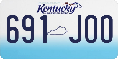 KY license plate 691JOO