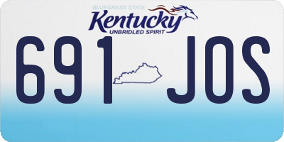 KY license plate 691JOS