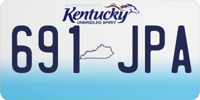 KY license plate 691JPA
