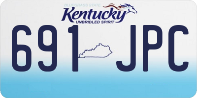 KY license plate 691JPC