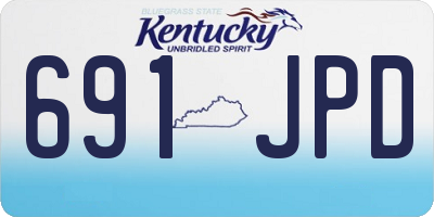 KY license plate 691JPD