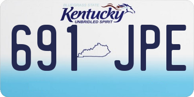 KY license plate 691JPE