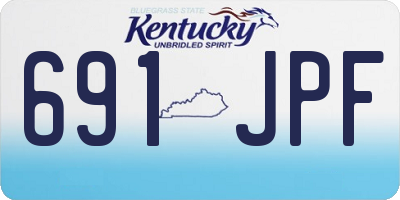 KY license plate 691JPF