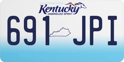 KY license plate 691JPI