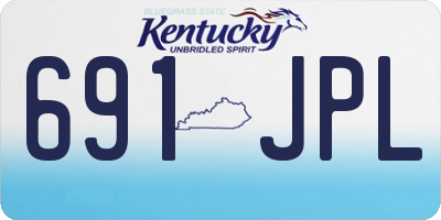 KY license plate 691JPL