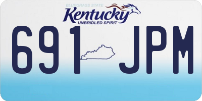 KY license plate 691JPM