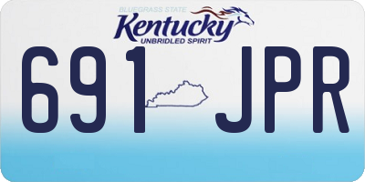 KY license plate 691JPR