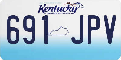 KY license plate 691JPV