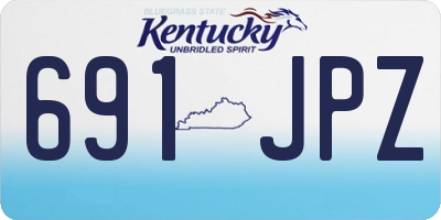 KY license plate 691JPZ