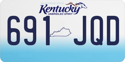 KY license plate 691JQD