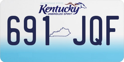 KY license plate 691JQF