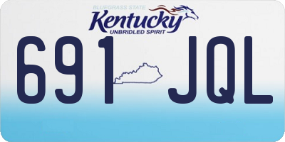 KY license plate 691JQL