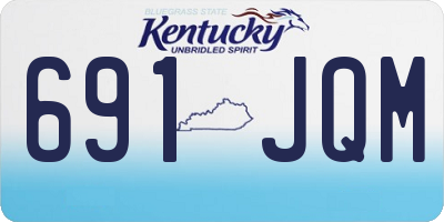 KY license plate 691JQM