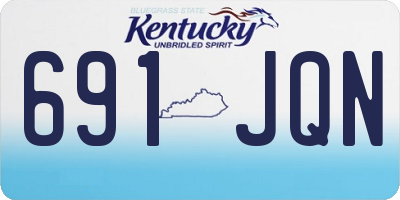 KY license plate 691JQN