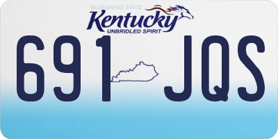 KY license plate 691JQS