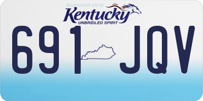 KY license plate 691JQV
