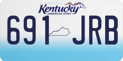KY license plate 691JRB