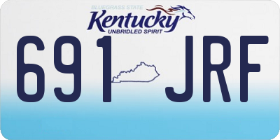 KY license plate 691JRF
