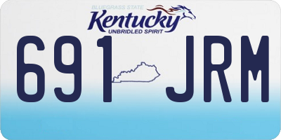 KY license plate 691JRM