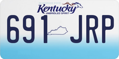 KY license plate 691JRP