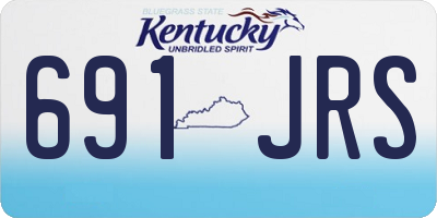 KY license plate 691JRS