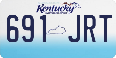 KY license plate 691JRT