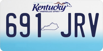 KY license plate 691JRV