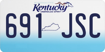 KY license plate 691JSC