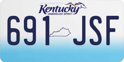 KY license plate 691JSF