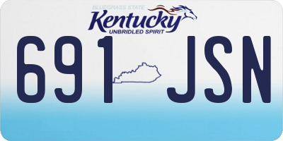KY license plate 691JSN
