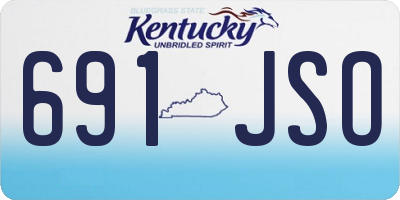 KY license plate 691JSO