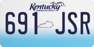 KY license plate 691JSR