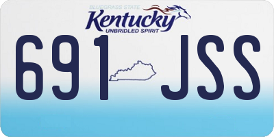 KY license plate 691JSS