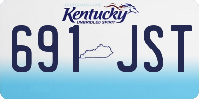 KY license plate 691JST