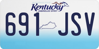 KY license plate 691JSV