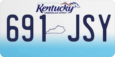 KY license plate 691JSY