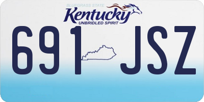 KY license plate 691JSZ