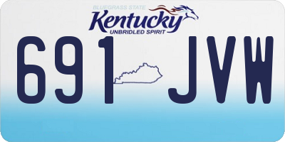 KY license plate 691JVW