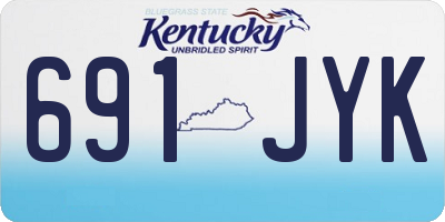 KY license plate 691JYK