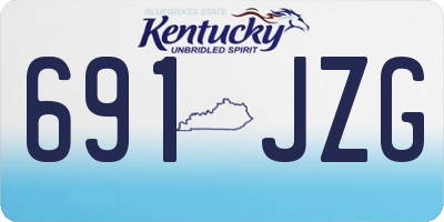 KY license plate 691JZG