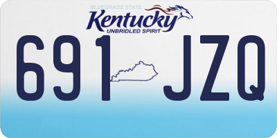 KY license plate 691JZQ