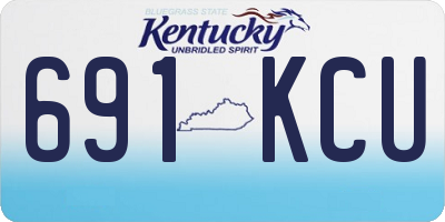 KY license plate 691KCU