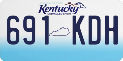 KY license plate 691KDH