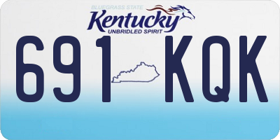 KY license plate 691KQK