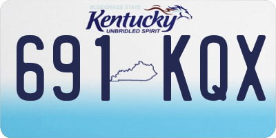KY license plate 691KQX