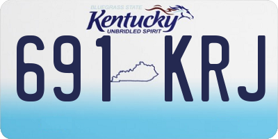 KY license plate 691KRJ
