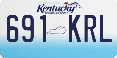 KY license plate 691KRL